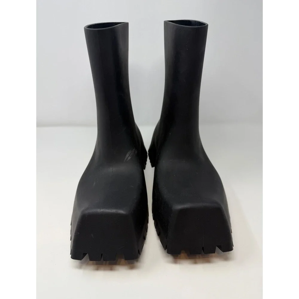 Balenciaga Trooper Rubber Boots Black Size 12 US 45 EU